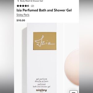 New - Sisley Izia Perfumed bath & shower Gel